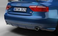 Диффузор заднего бампера Audi A5 Coupe (8T) 2008-2011 для автомобилей с одинарным глушителем слева и справа