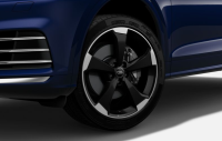 Диск литой R20 VAG дизайн Audi Sport Rotor 5 рукавов матовый черный глянцевый для Audi Q5/SQ5 (8Y)