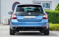 Накладка на бампер задний Rapid Spaceback 2012-н.в. в стиле Carbon-Optik