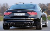 Диффузор заднего бампера Audi S5 Coupe (8T) 2008-2011 для автомобилей со сдвоенным глушителем слева и справа