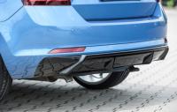 Накладка на бампер задний Rapid Spaceback 2012-н.в. черный глянцевый