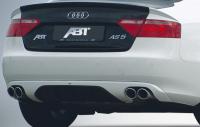 Накладка на бампер задний Audi S5 Coupe (8T) 2008-2011 в комплекте с глушителем для автомобилей с двигателем 4,2 FSI Quattro