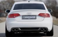 Диффузор заднего бампера Audi S4 Sedan (8K/B8) 2009-2012, S4 Avant (8K/B8) 2009-2012 для автомобилей со сдвоенным глушителем слева и справа