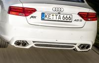 Накладка на бампер задний Audi A5 Sportback (8T) 2012-2016 в комплекте с глушителем для автомобилей с двигателем 2,0 TFSI