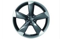 Диск литой R21 VAG дизайн Audi Sport роторный 5 рукавов titanium look для Audi Q7 (4L)