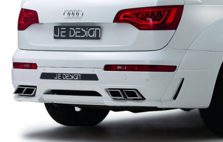 Накладка на бампер задний Audi Q7 (4L) для автомобилей с PDC