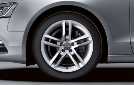 Диск литой R18 VAG дизайн Audi exclusive 5 параллельных спиц для Audi A5 (8T)