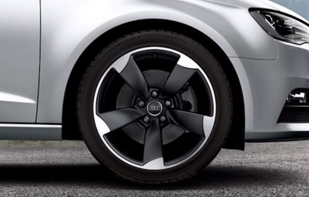 Диск литой R18 VAG дизайн Audi exclusive роторный 5 рукавов matt black для Audi A3/S3 (8V) 2013-2016, A3/S3 Sportback (8V) 2013-2016