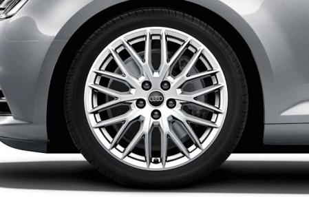 Диск литой R18 VAG дизайн Audi Sport 10 Y-образных спиц серебристый для Audi A4 (8W/B9)