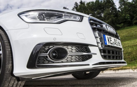 Накладка на бампер передний Audi A6/S6 Sedan (4G/C7) 2011-2014, A6/S6 Avant (4G/C7) 2011-2014 карбоновая