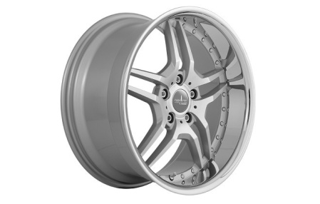 Диск литой R19 Corniche Vegas Bright-Silver-Polished/Inox Lip 8,5х19