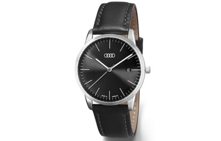 Часы Audi Flatline черные