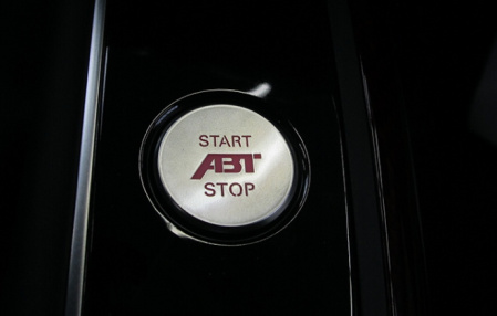 Кнопка Start/Stop Audi A3/S3 (8V) 2013-2016, A3/S3 Sportback (8V) 2013-2016, A3/S3 Sedan (8V) 2014-2016 черного цвета с логотипом ABT