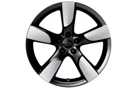 Диск литой R19 VAG дизайн 5 широких спиц black для Audi A4/S4 (8K/B8)
