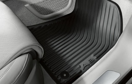 Коврики в салон Audi A8/S8 (4H/D4) резиновые передние (черные)