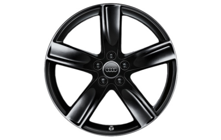 Диск литой R19 VAG дизайн крученый 5 широких спиц black для Audi A4/S4 (8K/B8)