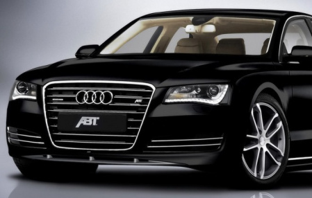 Накладка на бампер передний Audi A8 (4H/D4)