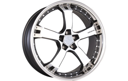 Диск литой R19 Keskin KT10 Humerus Matt black front polished