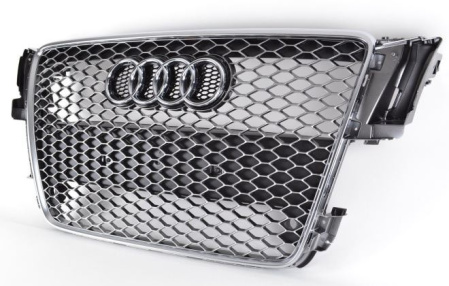 Решетка радиатора Audi A5/S5/RS5 Coupe (8T) 2008-2011, A5*A5/S5 Sportback (8T) 2009-2011 из модификации RS5 gun-metal