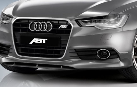 Накладка на бампер передний Audi A6 Sedan (4G/C7) 2011-2014, A6 Avant (4G/C7) 2011-2014
