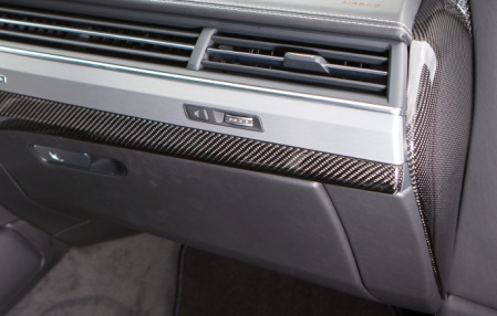 Отделка приборной консоли Audi Q7 (4M) боковая карбоновая