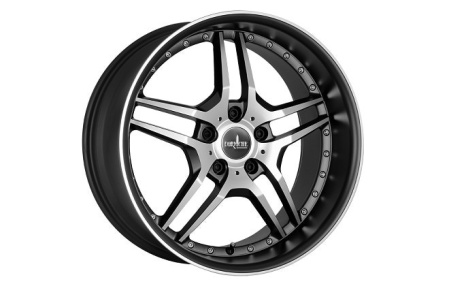 Диск литой R22 Corniche Vegas Matt-Black-Polished/Matt-Black-Lip 10,0х22
