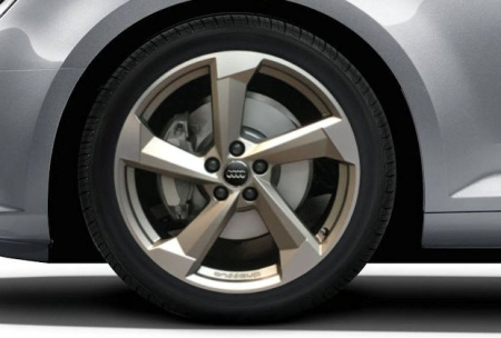 Диск литой R18 VAG дизайн Audi Sport Turbine 5 рукавов Magnesiumoptik для Audi A4 (8W/B9)