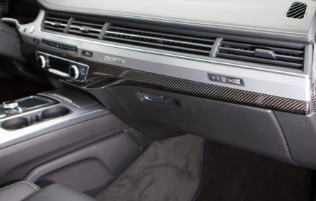 Отделка приборной консоли Audi Q7 (4M) передняя карбоновая