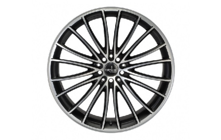 Диск литой R17 Corniche Le Mans Matt Black Polished