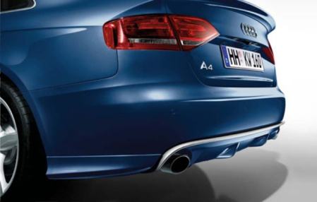 Накладка на бампер задний Audi A4 Sedan (8K/B8) 2008-2011, A4 Avant (8K/B8) 2009-2011