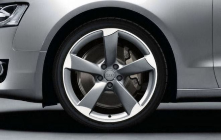Диск литой R19 VAG дизайн S-Line роторный 5 рукавов matt titanium look для Audi A5/S5 (8T)