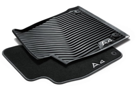Коврики в салон Audi A4/S4/RS4 (8W/B9) резиновые задние