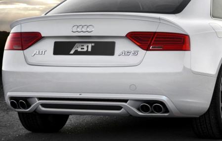 Накладка на бампер задний Audi A5 Coupe (8T) 2012-2016 в комплекте с глушителем для автомобилей с двигателем 1,8 TFSI, 2,0 TDI