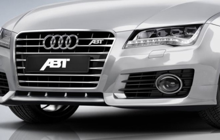 Накладка на бампер передний Audi A7 Sportback (4G) 2011-2014