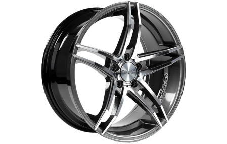Диск литой R18 Tomason TN12 dark hyperblack polished