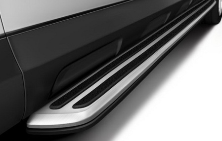 Подножки Audi Q3 (8U) 2012-2015 для автомобилей с запасным колесом до 06.03.2013 г.в.